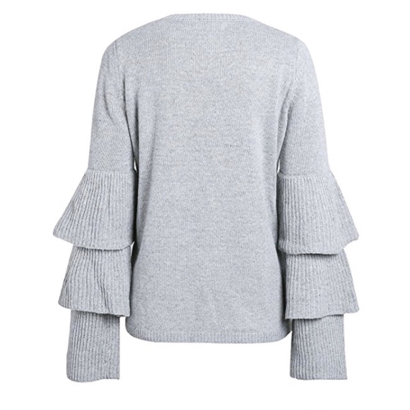 Beautiful women winter long sleeve with ruffles - Picture 7 of 8